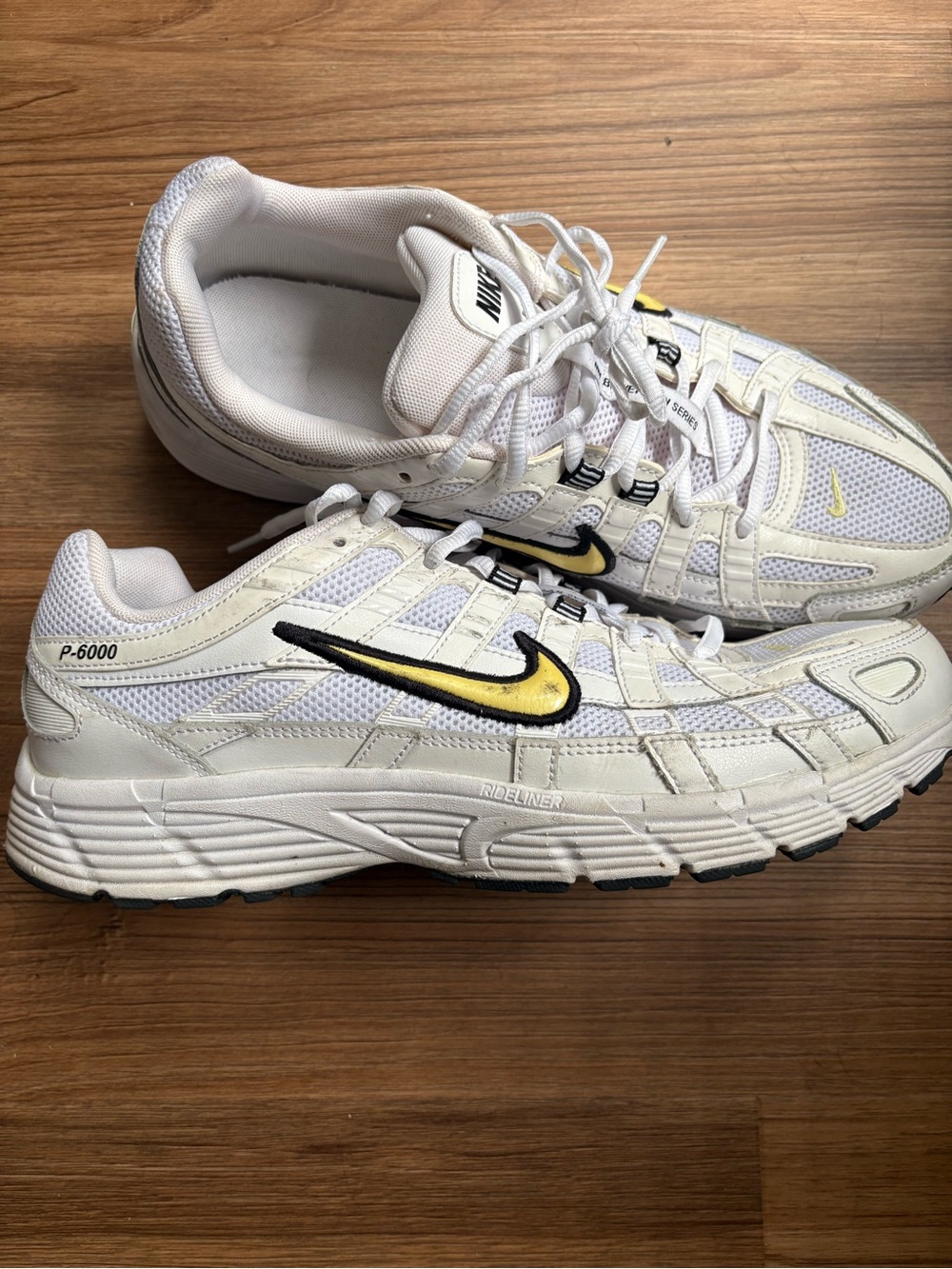 Nike P-6000 FN4294-100 Men White Lemon Chiffon Sneakers Size 11.5